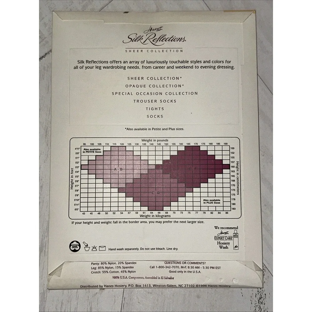 VTG Pantyhose Silky Sheer Hanes‎ Silk Reflections Size EF Soft Taupe Style 718